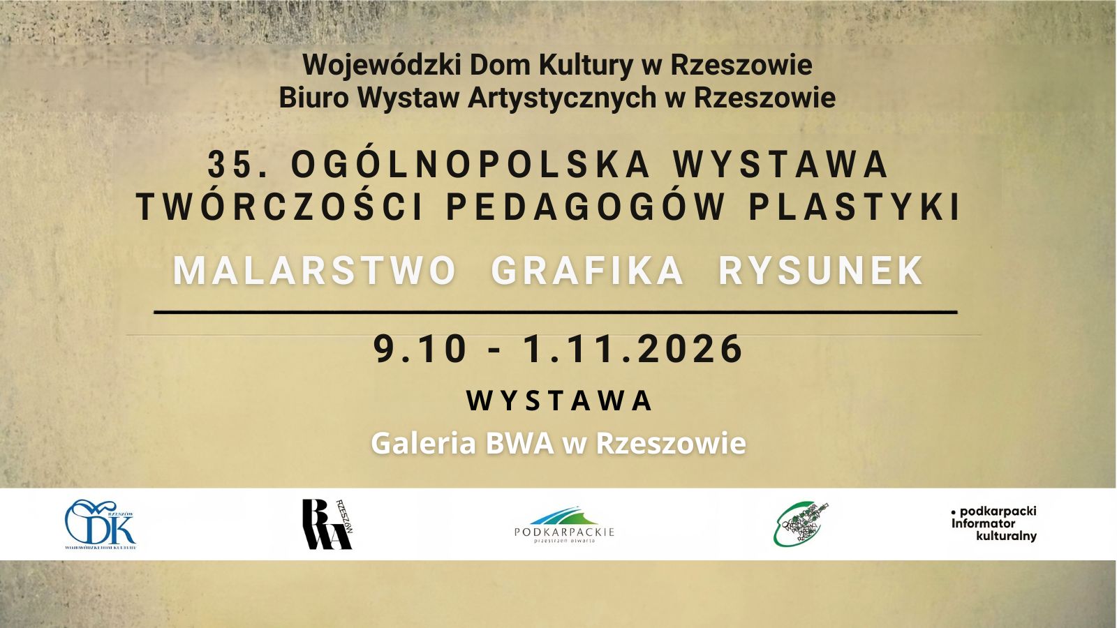Moje obrazy wyróżnione w konkursowej formule 35. Ogólnopolskiej Wystawy Twórczości Pedagogów Plastyki